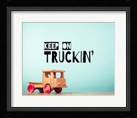 Keep On Truckin' Blue Fine Art Print