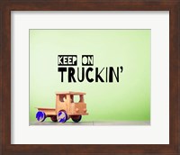 Keep On Truckin' Green Fine Art Print