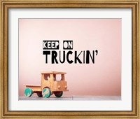 Keep On Truckin' Brown Fine Art Print