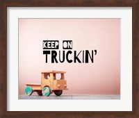 Keep On Truckin' Brown Fine Art Print