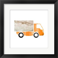 Truck With Paint Texture - Part III Framed Print