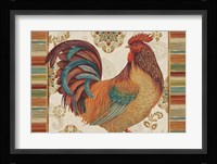 Rooster Rainbow IVA Framed Print