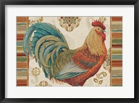 Rooster Rainbow IIIA Framed Print