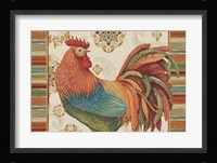 Rooster Rainbow IA Framed Print