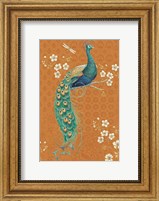 Ornate Peacock IX Spice Fine Art Print