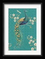 Ornate Peacock IXD Framed Print