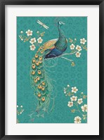 Ornate Peacock IXD Framed Print