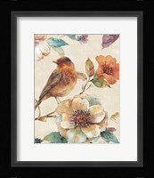 Spiced Nature II Linen Leaf Framed Print