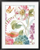 Rainbow Seeds Flowers II Crop on Wood Fine Art Print