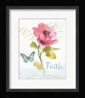 Rainbow Seeds Floral VI Faith Framed Print