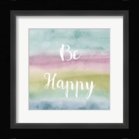 Rainbow Seeds Painted Pattern XIV Cool Happy Framed Print