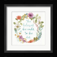 Rainbow Seeds Wreath I Fine Art Print