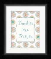 Rainbow Seeds Families Framed Print