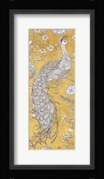 Color my World Ornate Peacock II Gold Fine Art Print