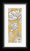 Color my World Lotus II Gold Fine Art Print