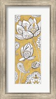 Color my World Lotus II Gold Fine Art Print