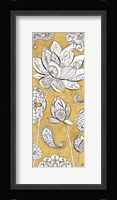 Color my World Lotus III Gold Fine Art Print