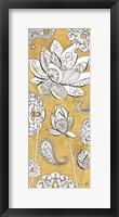 Color my World Lotus III Gold Framed Print