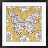 Color my World Butterfly I Gold Fine Art Print