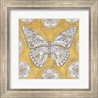 Color my World Butterfly I Gold Fine Art Print