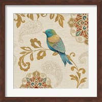 Bird Rainbow Blue and Yellow Fine Art Print