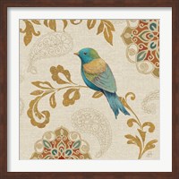 Bird Rainbow Blue and Yellow Fine Art Print