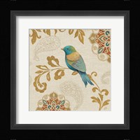 Bird Rainbow Blue and Yellow Fine Art Print