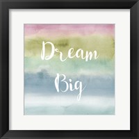 Rainbow Seeds Painted Pattern XIV Cool Dream Framed Print