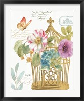 Rainbow Seeds Romantic Birdcage I Fine Art Print