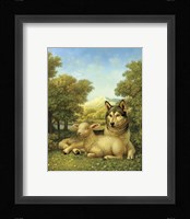 Wolf Lies Down With The Lamb Fine Art Print