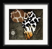 Animal Map Of Africa Fine Art Print
