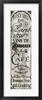 Paris Bistro I Fine Art Print