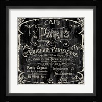 Paris Bistro VI Framed Print