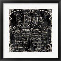 Paris Bistro VI Framed Print