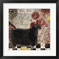 Baa Baa Black Sheep Framed Print