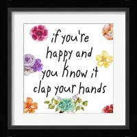 Happy Framed Print
