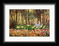 Family in Garden, Argenteuil Fine Art Print
