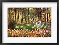 Family in Garden, Argenteuil Fine Art Print