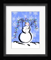 Silly Snowmen I Framed Print
