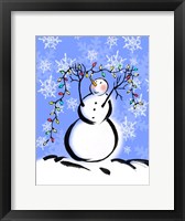 Silly Snowmen I Framed Print