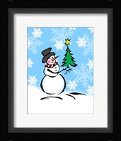 Silly Snowmen III Framed Print