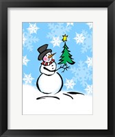 Silly Snowmen III Framed Print