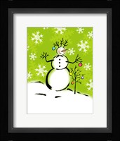 Silly Snowmen IV Framed Print