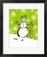 Silly Snowmen IV Framed Print