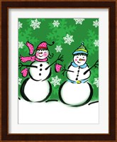 Silly Snowmen V Fine Art Print