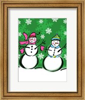 Silly Snowmen V Fine Art Print