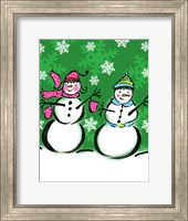 Silly Snowmen V Fine Art Print