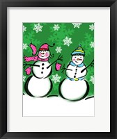 Silly Snowmen V Fine Art Print