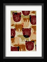 Nature Lodge Pattern I Framed Print