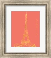 Paris on Coral Fine Art Print